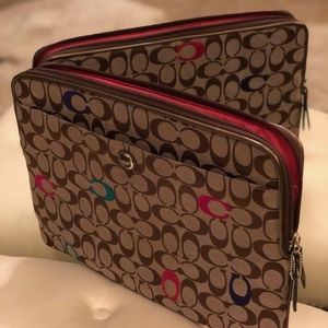 Coach laptop case
